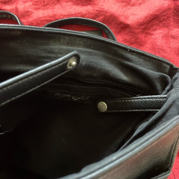 Vintage Black Leather Backpack main image 6